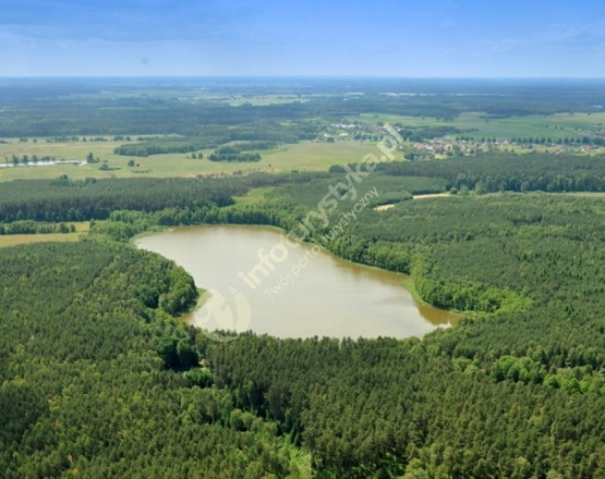 Jezioro Węgorzyno  w miejscowości Sulęczyno
