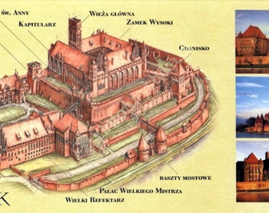 Zamek krzyżacki w Malborku w miejscowości Malbork