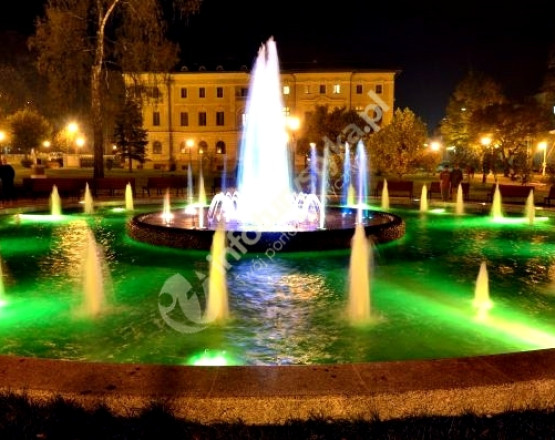 Muzyczna fontanna w Krynicy-Zdrój w miejscowości Krynica-Zdrój