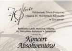 Koncert Absolwentów PSM w Zakopanem