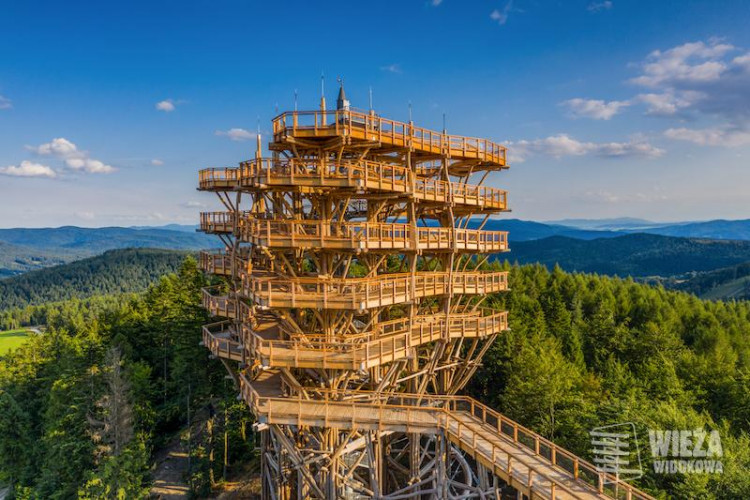 Pierwsza w Polsce Wieża widokowa w koronach drzew o unikalnej konstrukcji drewnianej ? Krynica-Zdrój w miejscowości Krynica-Zdrój
