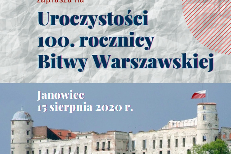 100. rocznicy Bitwy Warszawskiej obchody w Janowcu w miejscowości Janowiec