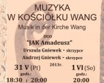 Muzyka w kościółku WANG- Karpacz