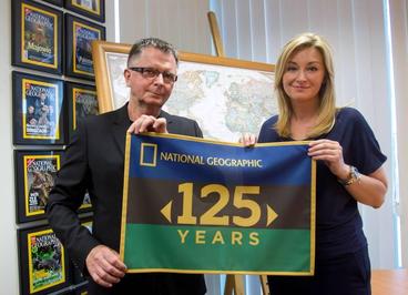 Profesor Aleksander Wolszczan otrzymał flagę Towarzystwa National Geographic w miejscowości 
