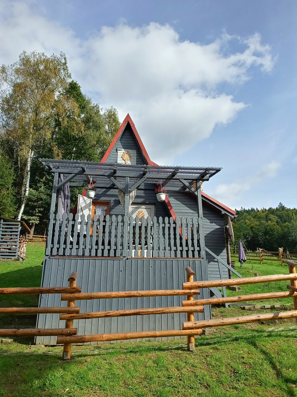 Leśny Zakątek-domek góralski na prywatnej działce w miejscowości Brenna