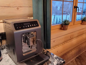 Górski Przysiółki - domy z bali świerkowych  w miejscowości Koniaków