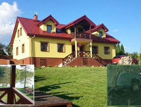 Mazurski Raj - Luksusowa Turystyka, dwa apartamenty 110m2 na 12 i dom 220m2 na 24 osbezp. nad jeziorem, Mazury w miejscowości Kuty